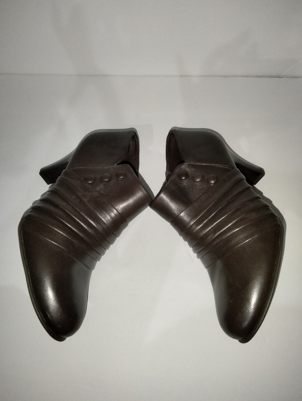 Nurture by Lamaze (Size 8.5) Dark Brown Leather Women's Comfort Ankle Booties